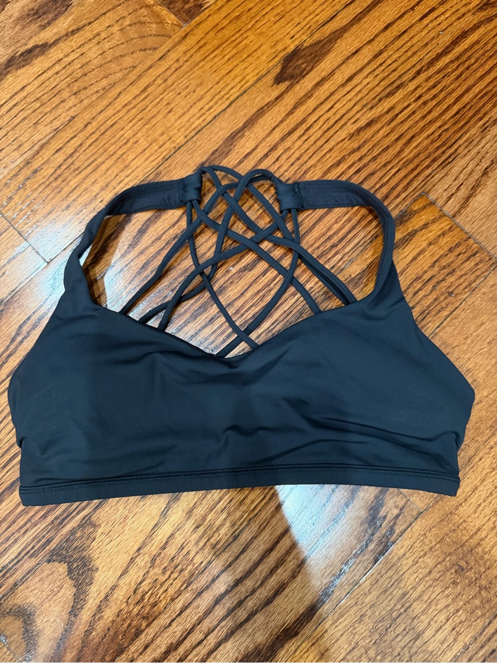 Lululemon Black strappy sports bra